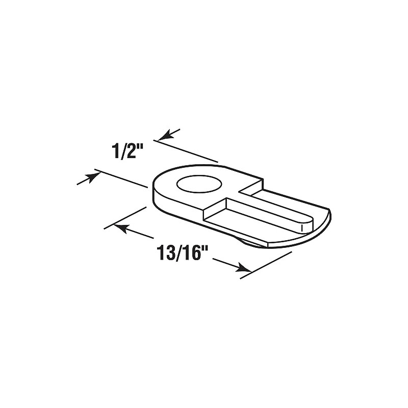 Prime-Line L 5766 Window Screen Clips, Flush, White Plastic (8