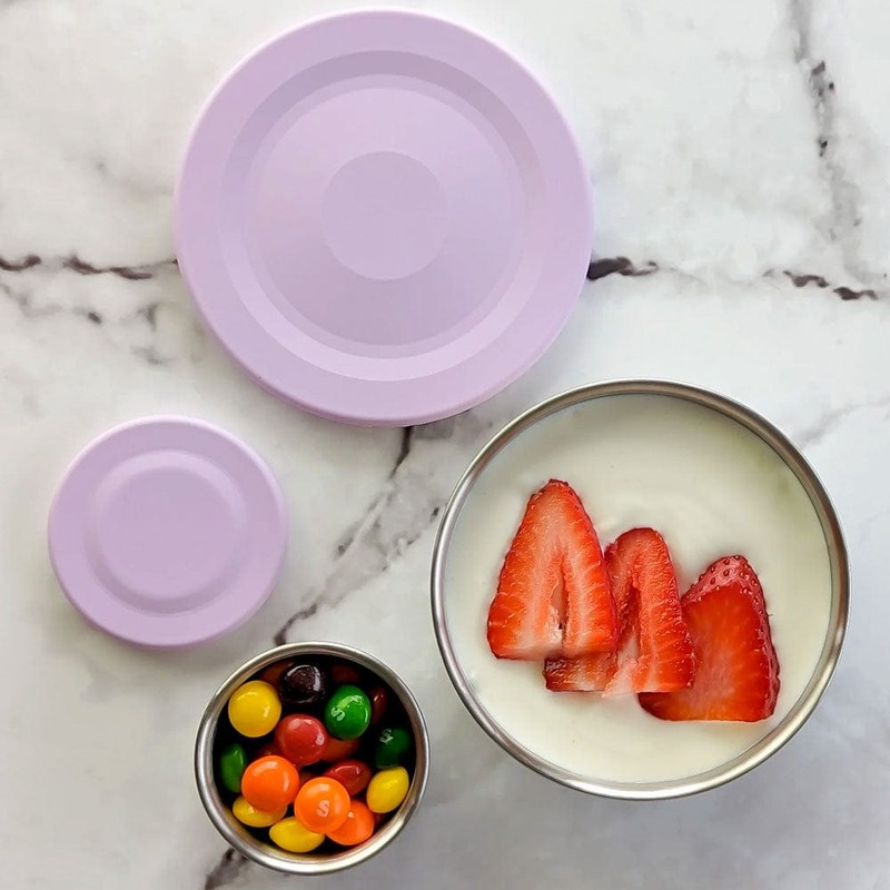 EcoCocoon Stainless Steel Leak-Proof Snack Pots - Set of 2,