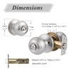 Probrico (5 Pack keyed Alike Locks, Entry Door Knobs Exterior,