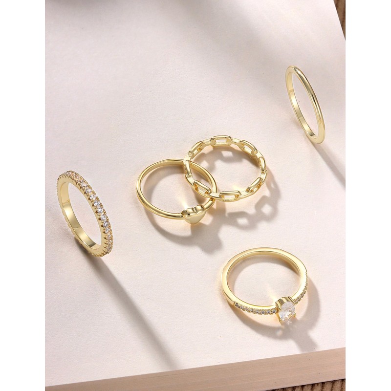 Morfetto Gold Ring for Women Gold Size 9