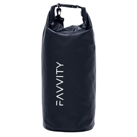 Favvity Dry Bag 10L - Waterproof Bag, SUP Bag, Waterproof Bag, Dry Bag, Duffel Bag, black, Stylish water resistant bags