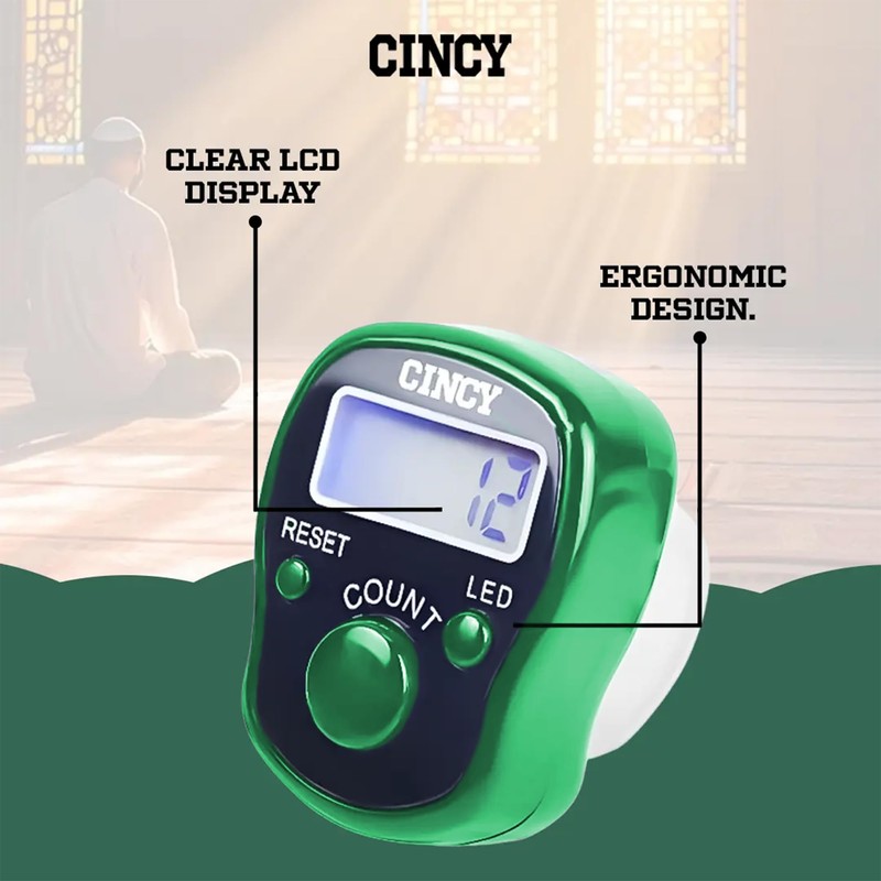 CINCY Click Counter with led Multi Color (Green)