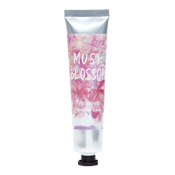 John's Blend OA-JOS-34-1 Hand Cream Tube, Moisturizing Ingredients, Made in Japan, Musk Blossom Scent, 1.3 oz (38 g)