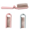 Baluue 2pcs Travel-Friendly Folding Hairdressing Comb Set Anti-Static Massage Comb