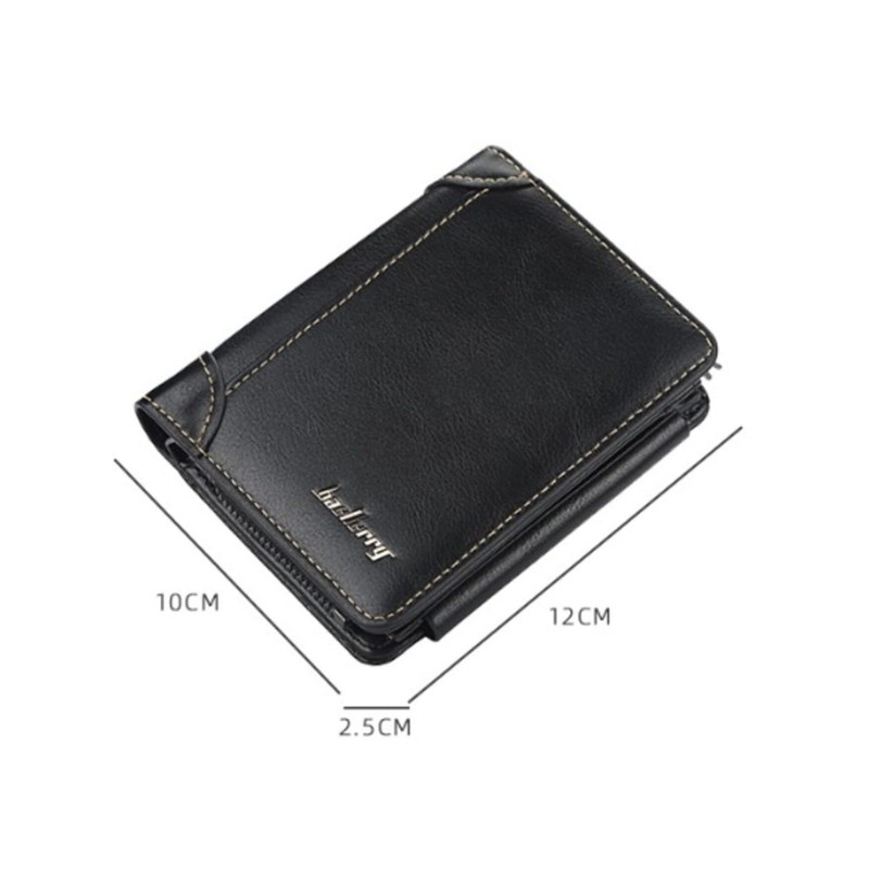 Thai Sawadee Men's Trifold Wallet, Thin, Compact, Thin, Leather Wallet,