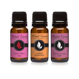 Trio (3) - Love Spell Type, Amber Romance & PS I Love You Type - Premium Fragrance Oil Trio - 10ml