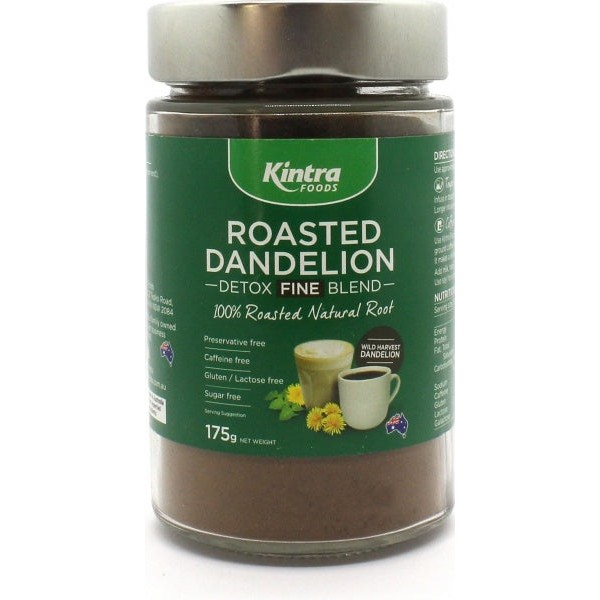 Kintra Foods Roasted Root Herbal Blend of Dandelion and Chicory Fine 175g