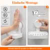 Lifewit Soap Dish Suction Cup for Shower, Soap Dish with