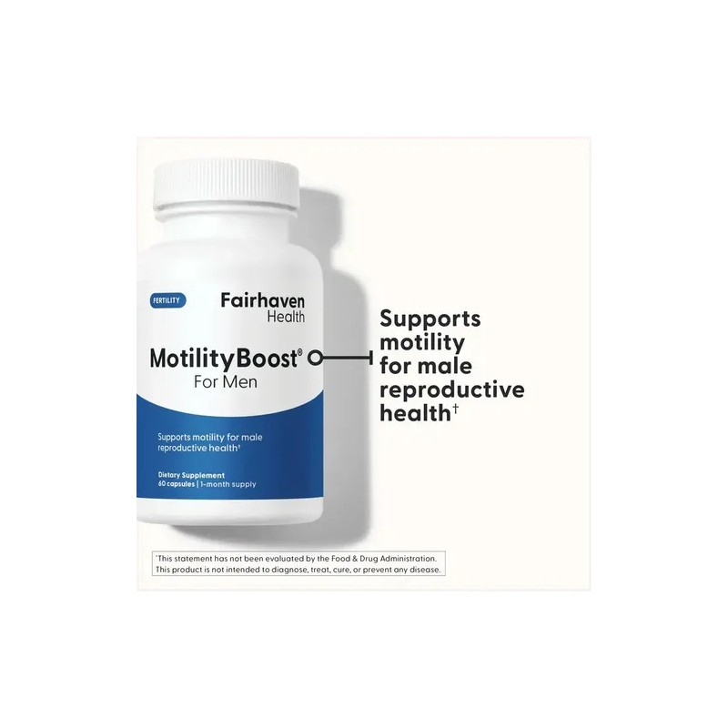 Fairhaven Health Motilityboost For Men Cápsulas Suplemento Dietético Fertilidad Masculina