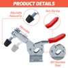 Acrux7 8 Pack Toggle Clamps, 500 lbs Holding Capacity, 225D