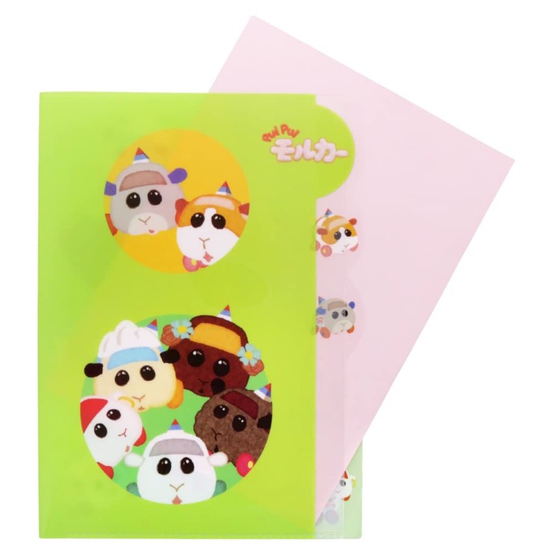 Sunstar Stationery PUIPUI Molker, Clear File, Die Cut, B Pattern