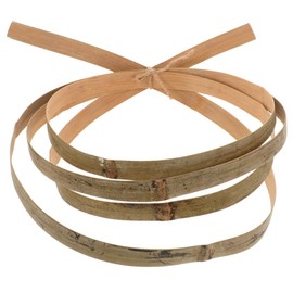 STOBOK Bamboo Weaving Strip Roll Flat Bamboo Strip for Basket Making DIY Craft Supplies Natural Material Smooth Surface Suitable for Woven Chairs Olive Green