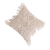 MERRYHAPY Unique Hand Woven Pillow Covers Linen Bolster Case Skin-Friendly