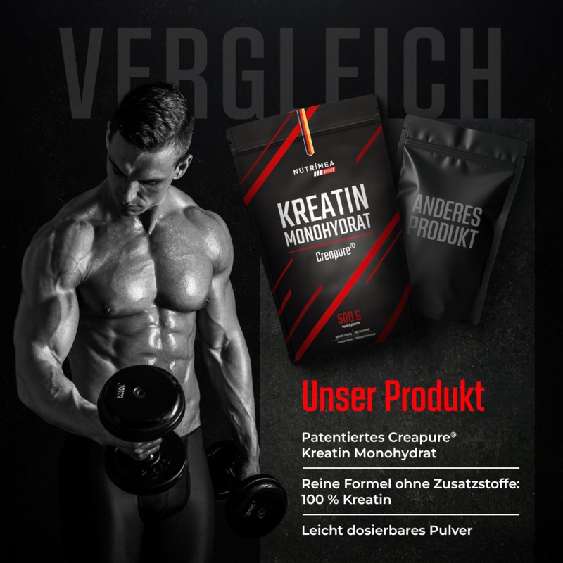 Kreatin Puder Creapure® CREATIN MONOHYDRAT - 100% Reines Creatine Monohydrate