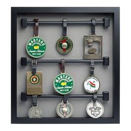 Golf Bag Tag Collection Display with Acrylic Cover~Holds 40 Bag Tags~3 Color Options