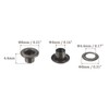 Kozelo Grommets Kit 100set-[4mm 1/6" Hole] Metal Eyelets Grommet Tool