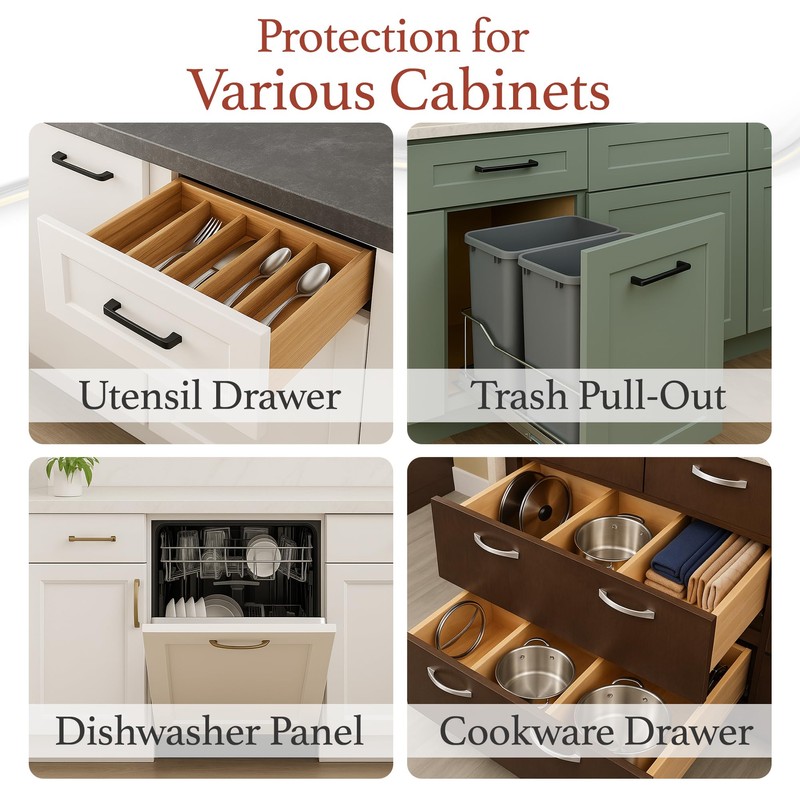 Cabinet Hero Slimline Cabinet Edge Protector - Prevents Chipping, Wear,
