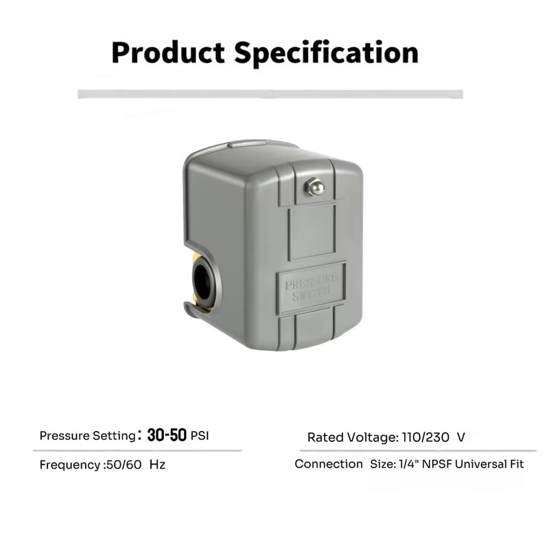 UGrandF Well Pump Pressure Switch, 30-50 PSI 2 Pack