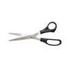 Westcott 8" Straight All Purpose Scissors, Black, 3-Pack
