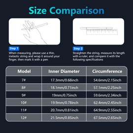 KVKVMO Smart Ring for Women Men, Fitness Tracker with Display, Heart Rate, Blood Oxygen, Step, Sleep Tracking, IP68 Waterproof Fitness Ring for Gesture Control, No App Fees for iPhone and Android, Silver 12