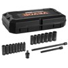 VEVOR Drive Impact Socket Set 3/8" - 18 Piece Deep