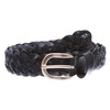 Women's 1 1/2" (38mm) Braided Woven Vintage Cowhide Full Grain