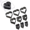 QUARKZMAN Leather Heart Shape Hole Punch Set 9 Sizes Leather