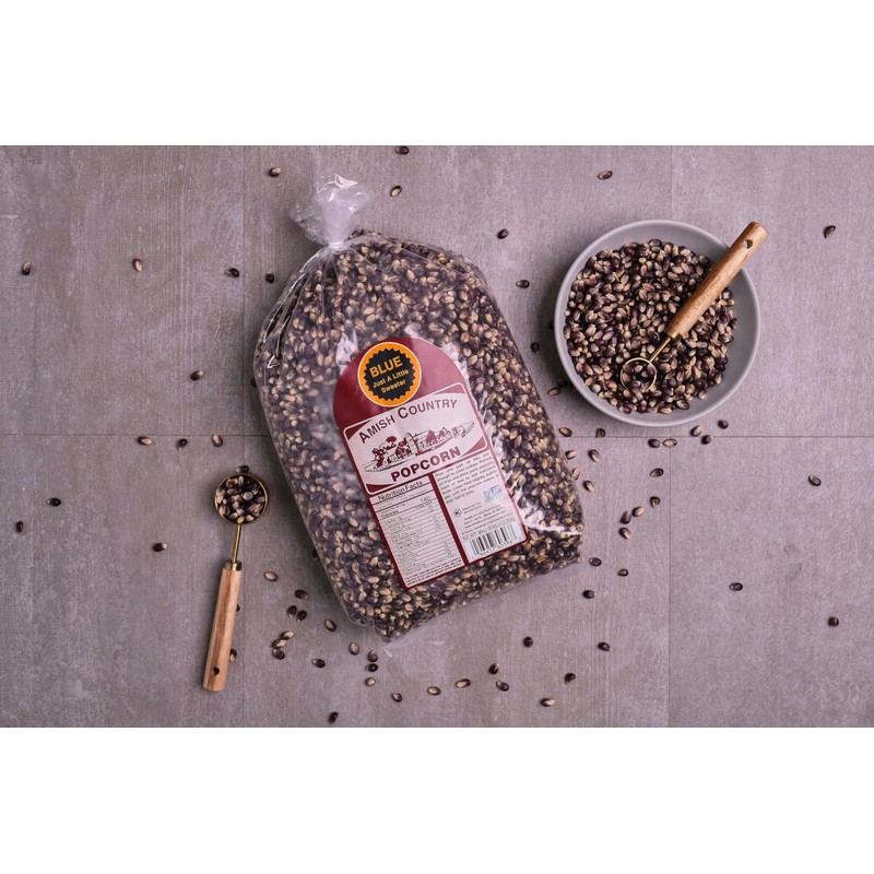 Amish Country Popcorn Blue Popcorn Kernels, 6LB Bag – Non-GMO,