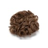 Short Messy Curly Dish Hair Bun Extension Easy Stretch hair