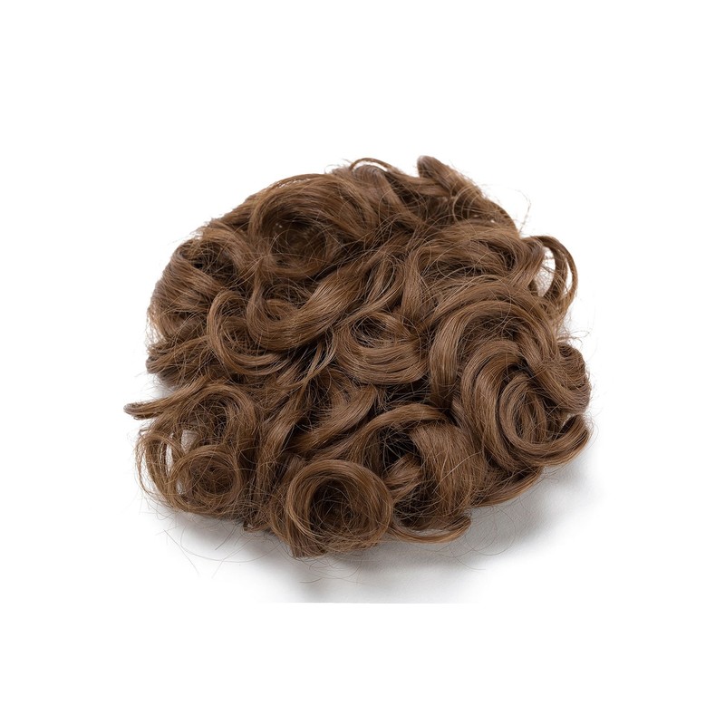 Short Messy Curly Dish Hair Bun Extension Easy Stretch hair