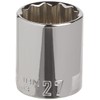 CRAFTSMAN Shallow Socket, Metric, 1/2-Inch Drive, 27mm, 12-Point (CMMT44243)