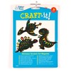 Baker Ross EV254 Dinosaur Scratch Art Fridge Magnets-Pack of 10,