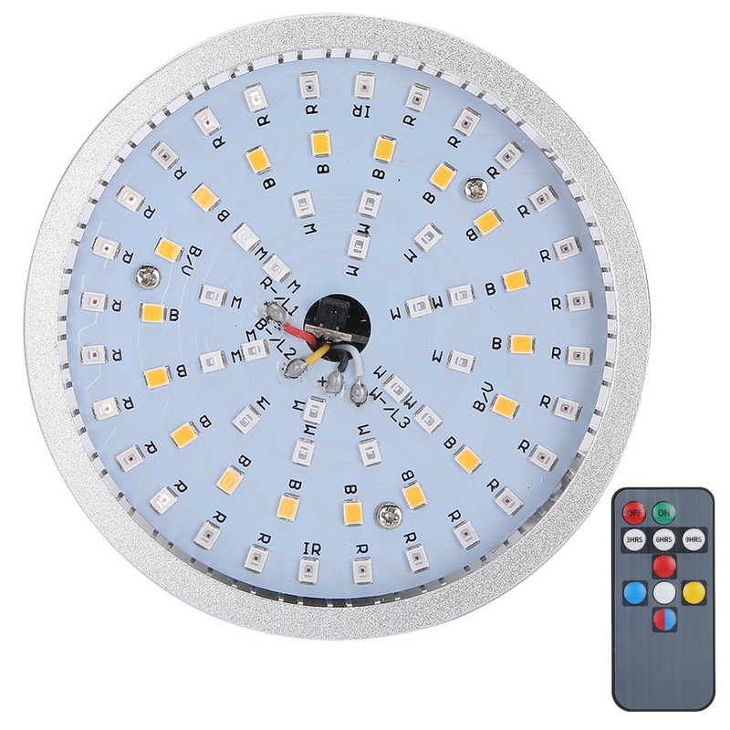Indoor Garden 50W 64LED Remote Control Full Spectrum Plant Grow