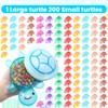 Alrhso 200Pcs Mini Resin Turtles with 1Pcs Large Turtle, Luminous