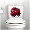 x4 Peony Flower Vinyl Stickers, Vibrant Blackout Waterproof Decals, Multi