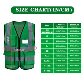 A-SAFETY reflective vest green