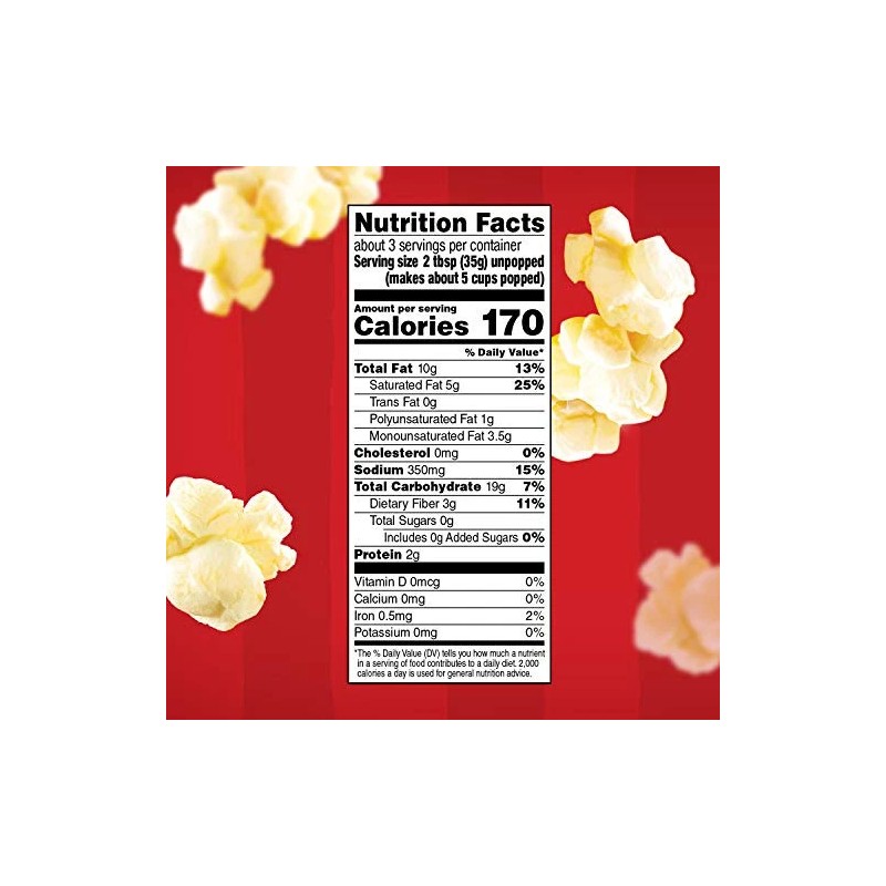 Orville Redenbacher Movie Theater Butter Popcorn 3.9 Ounce Pack of