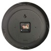 Wall Clock 12 Inch Metal Frame Glass Cover Non-ticking Number