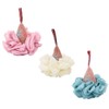 3 Pieces Ice Cream Bath Balls Kids Bath Shower Sponge