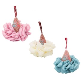 3 Pieces Ice Cream Bath Balls Kids Bath Shower Sponge Body Cleaner Scrubber Skin Exfoliating Sponge Bath Accessories