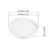 PATIKIL 6.5"/165mm PVC Pipe End Cap Fitting, 2 Pack Furniture