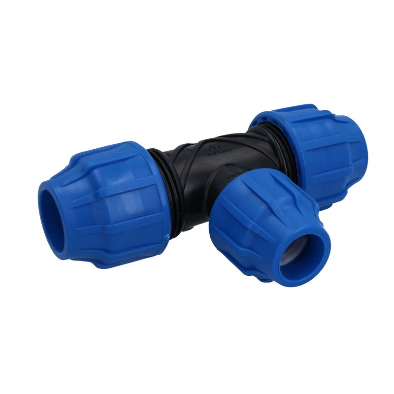 20 x 20 x 20mm MDPE Tee T-Piece Water Pipe
