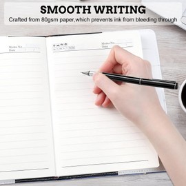 WHENZOO Diary with Lock, A5 PU Leather Journal with Lock 120 Sheets Blue Password Locked Travel Notebook with Pen A5 Fashion Password Book with Lock Diary Creative Handbook Student Note Book