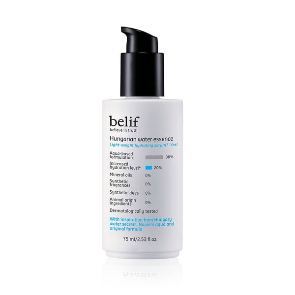 Belif Hungarian Water Essence | Hydrating Serum for Combination to Oily Skin | Essence, Hydration, Clean Beauty