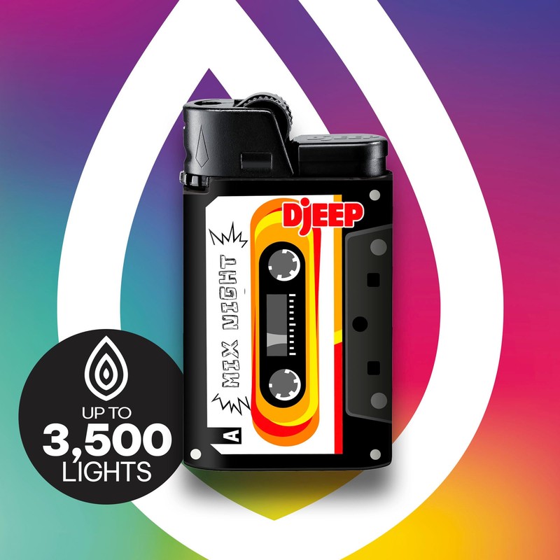 DJEEP Pocket Lighters, Limited Edition Mixtape Collection, Textured Unique Lighters,