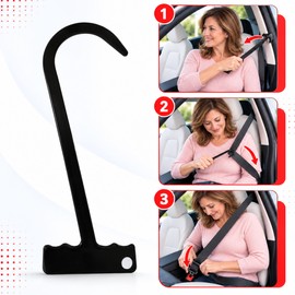 Seat Belt Reacher Tool for Easy Buckling – 9.1-Inch Seatbelt Grabber for Seniors and Everyday Car Travel