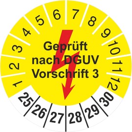 Pack of 50 test badges 30 mm next electrical testing electrical engineering 2021-2026 test labels