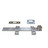 QCAA Heavy Duty Surface Bolt, Steel, 6", Brushed Chrome Finish,