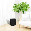 ToiULik 6 Pack Black Small Trash Can with 2 Roll