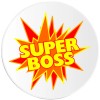 Kiwi Gifts Super Boss - 3 Pack Circle Stickers 3 Inch